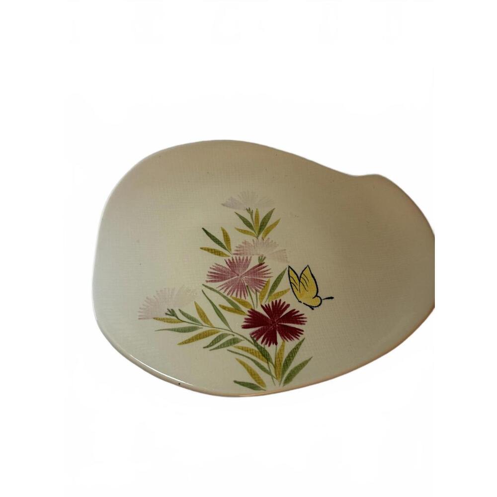 VINTAGE Mid Century RED‎ WING Pottery PINK SPICE Pattern Serving Platter
